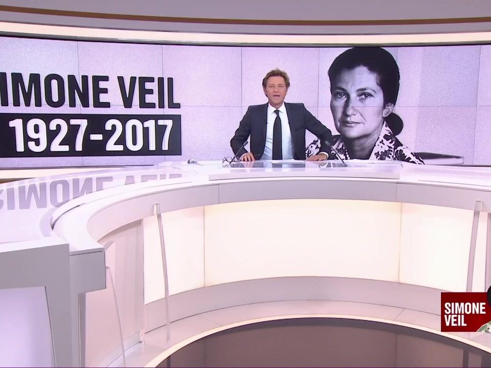Laurent Delahousse ouvre son JT avec un hommage vibrant  Simone Veil