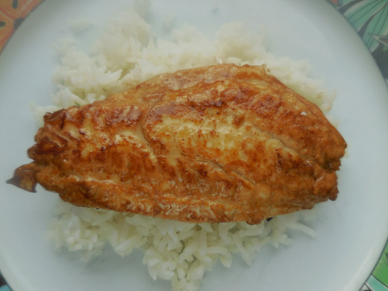 Voici une recette facile  prparer; filets de pageots marins au soja