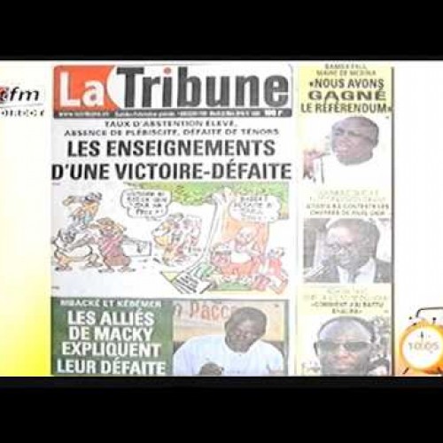 Revue de Presse  Mamadou Mouhamed NDIAYE du Mardi 22 Mars 2016  - TFM