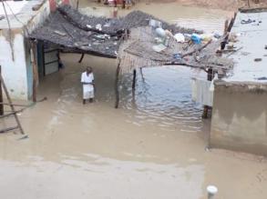 Oudalaye : Les pluies diluviennes font rebrousser chemin  la dlgation Gouvernementale