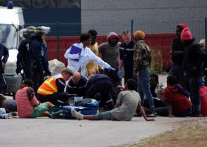 Calais: des blesss aprs des rixes entre migrants thiopiens et rythrens