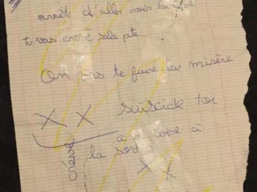  Suicide-toi !  : les hallucinantes menaces envoyes  une collgienne de 11 ans 