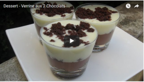 Dessert - Verrine aux 2 Chocolats