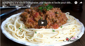 spaghettis  la sauce bolognaise