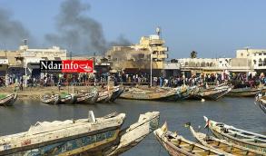 Urgent - Manifestation  Saint-Louis : des cantines appartenant  des maures brles